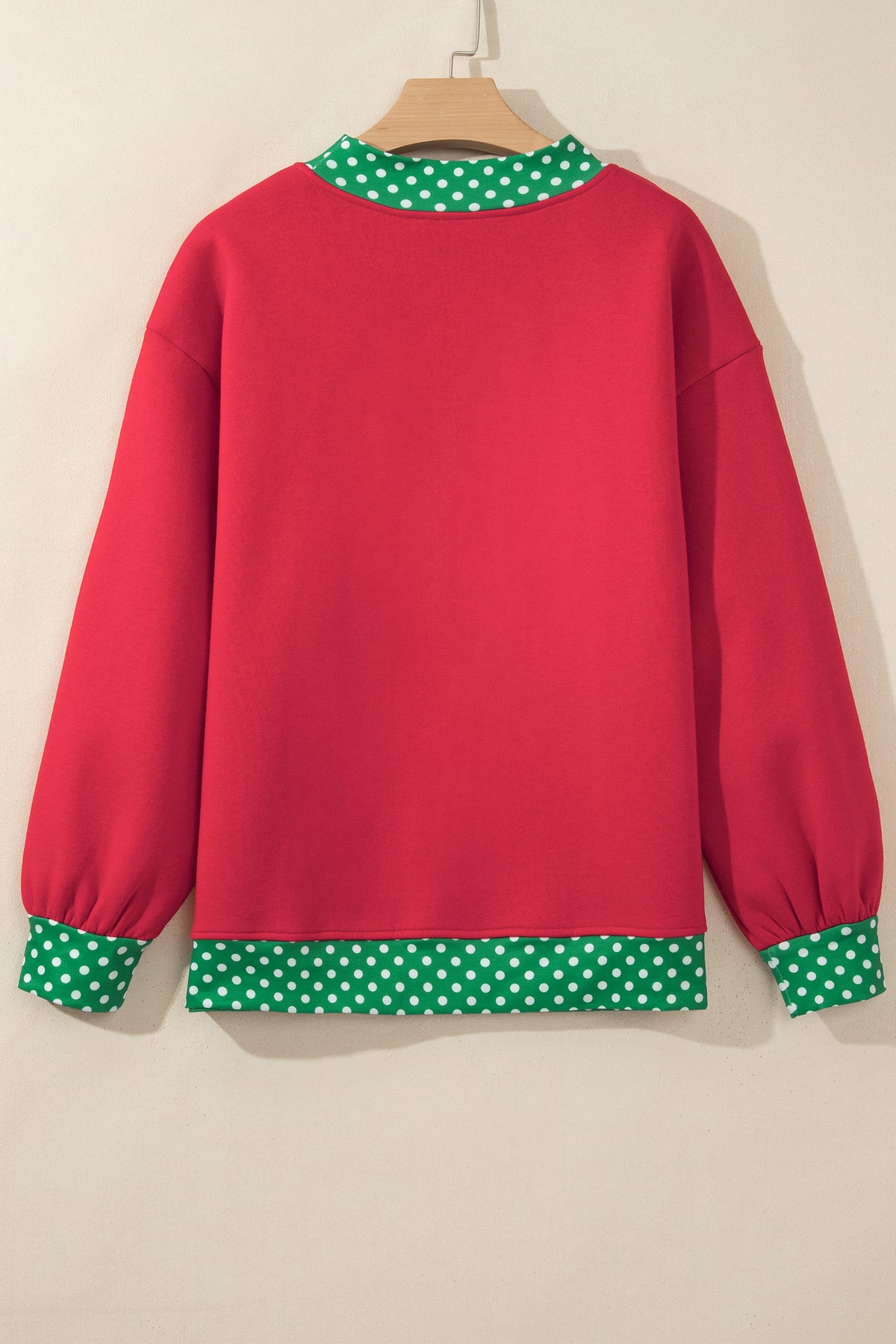 Tillandsia Purple Polka Dot Oversized Sweatshirt