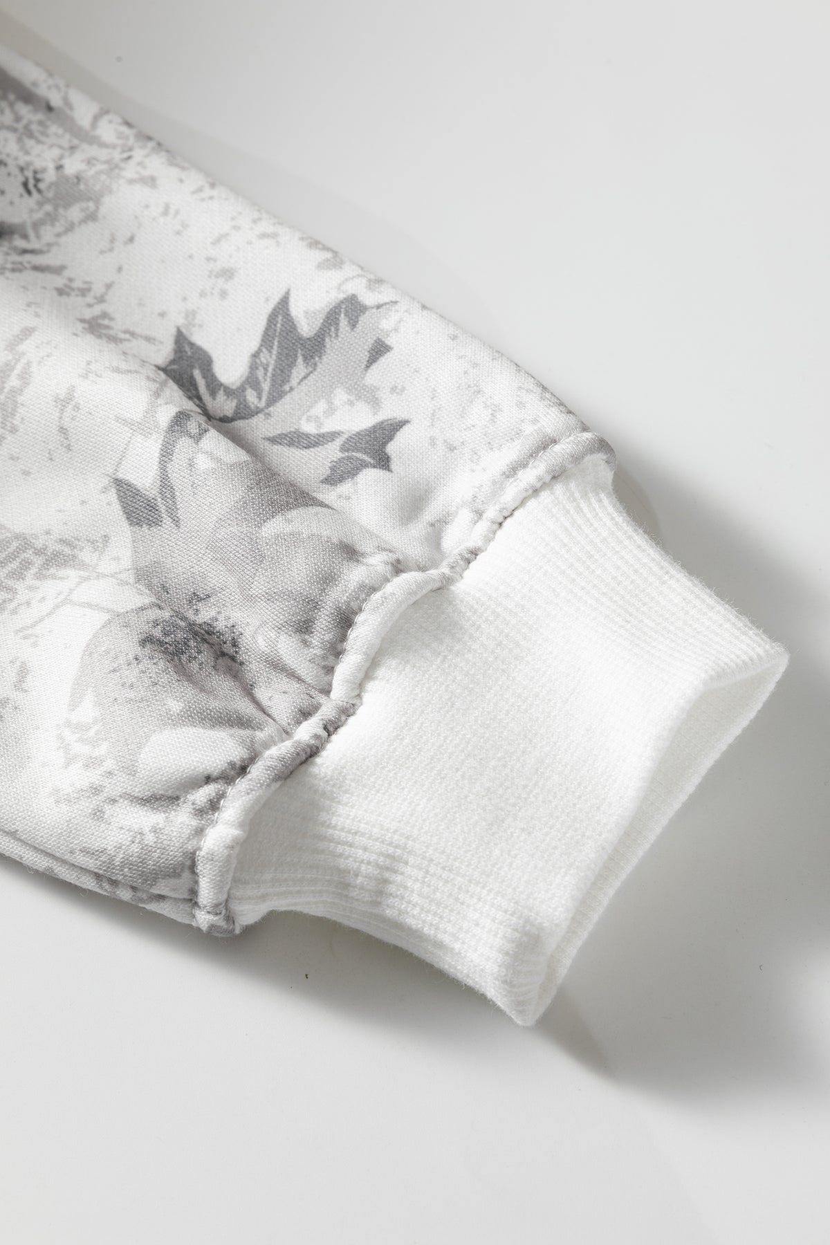 Women's Light Grey Light Woodland Camo Classic Hoodie and Sweatpants Set
