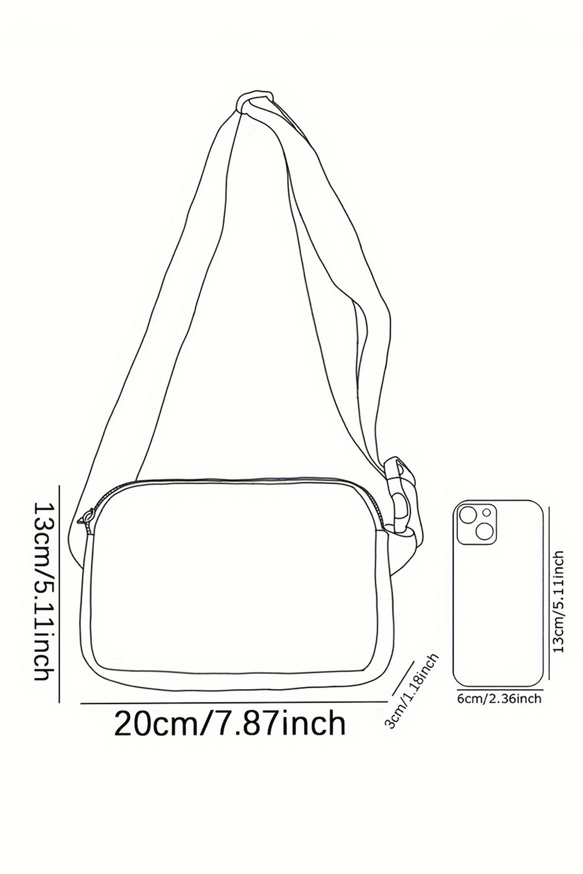 Dark Grey Leopard Heart Printed Canvas Crossbody Bag