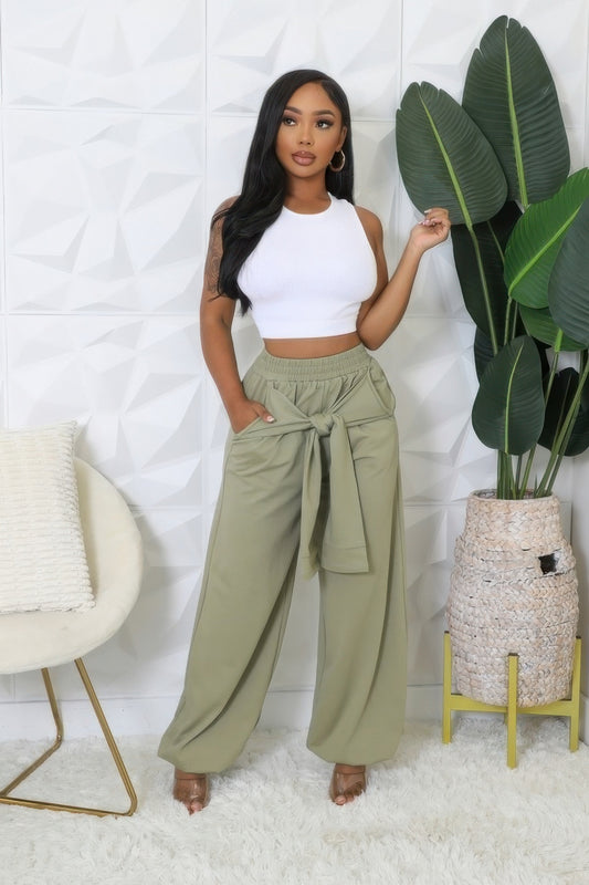 High-Waisted Stretch Pants – Charcoal Gray Boutique Pants for Women - BOTTOMS
