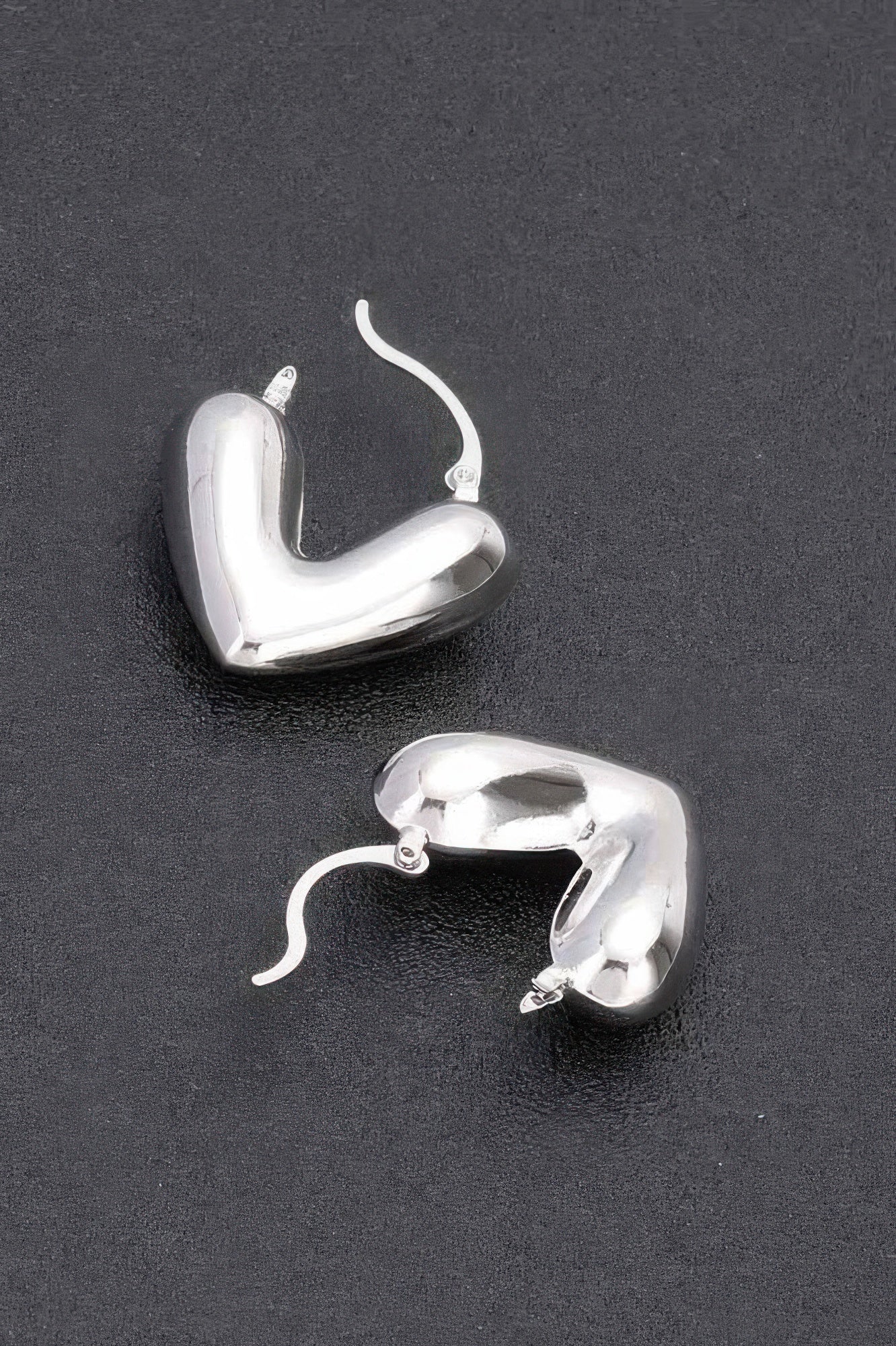 Metal Heart Earrings