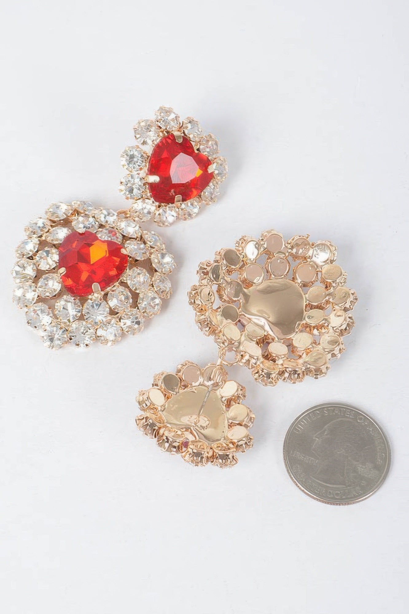 Heart Shape Stone Earring
