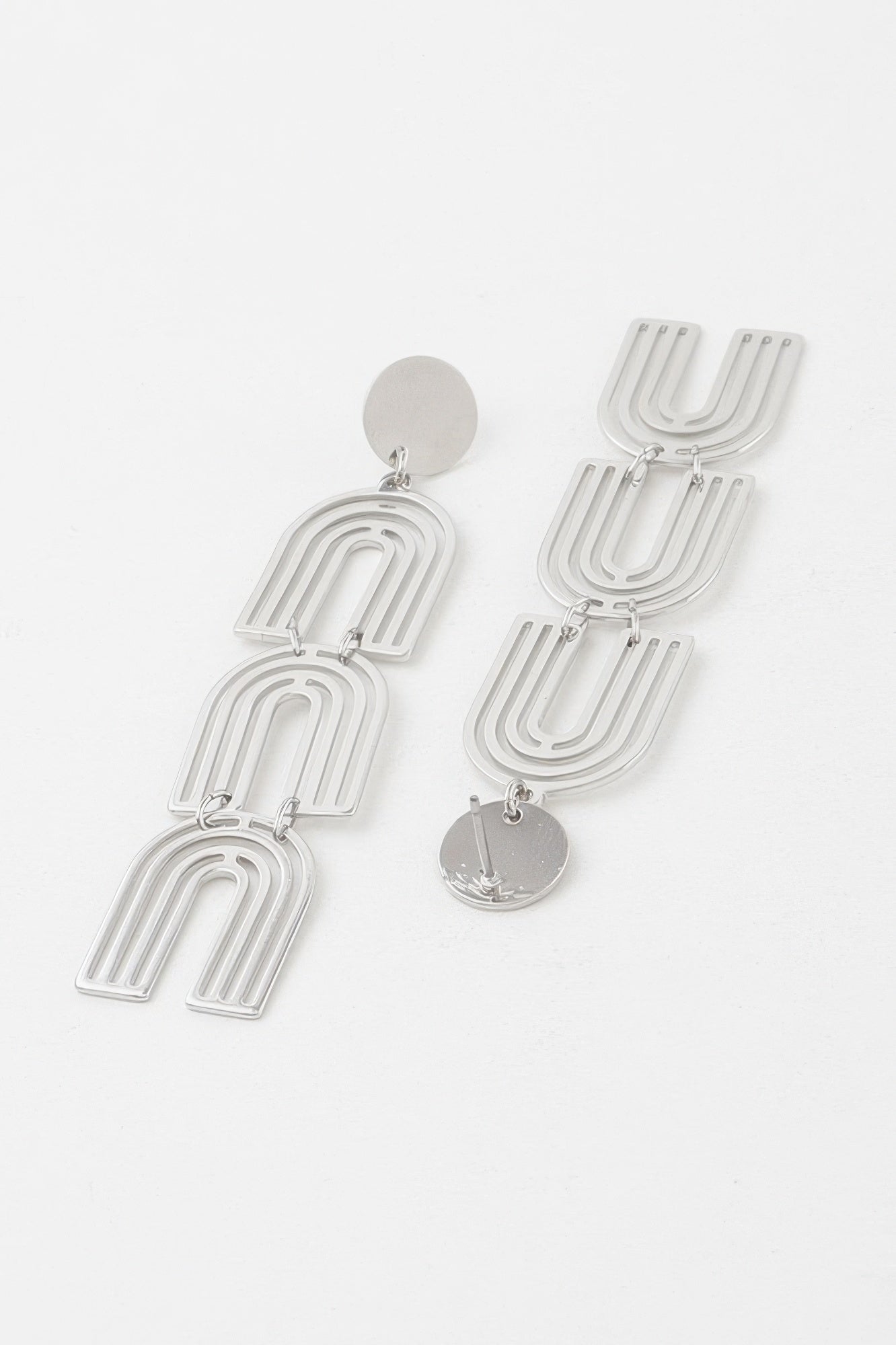 Triple Arch Drop Earrings