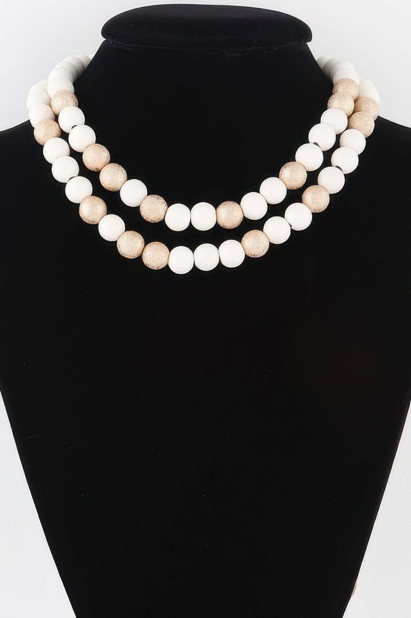 Two Toned Bead Necklace