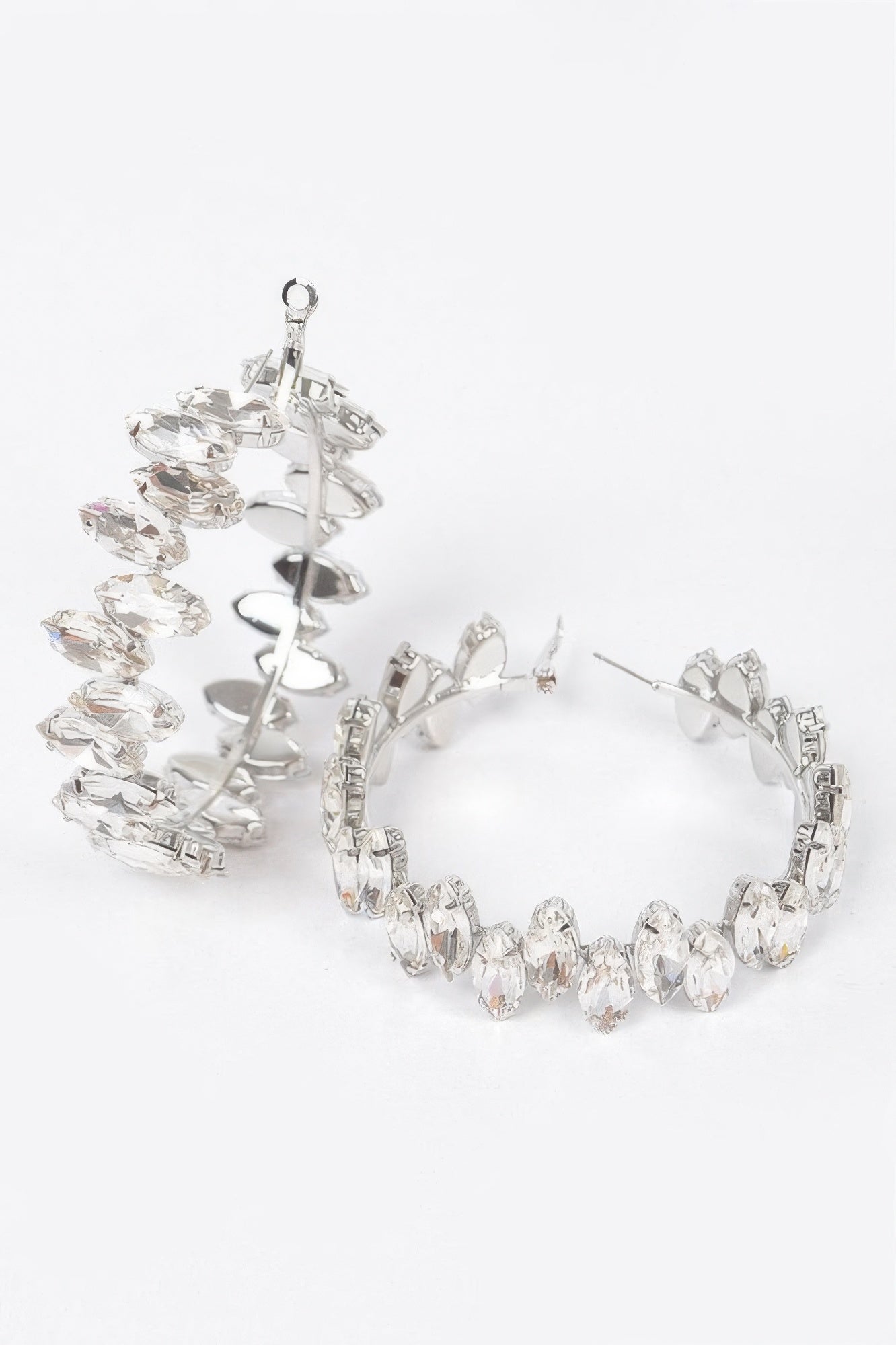Rhinestone Hoop Earring