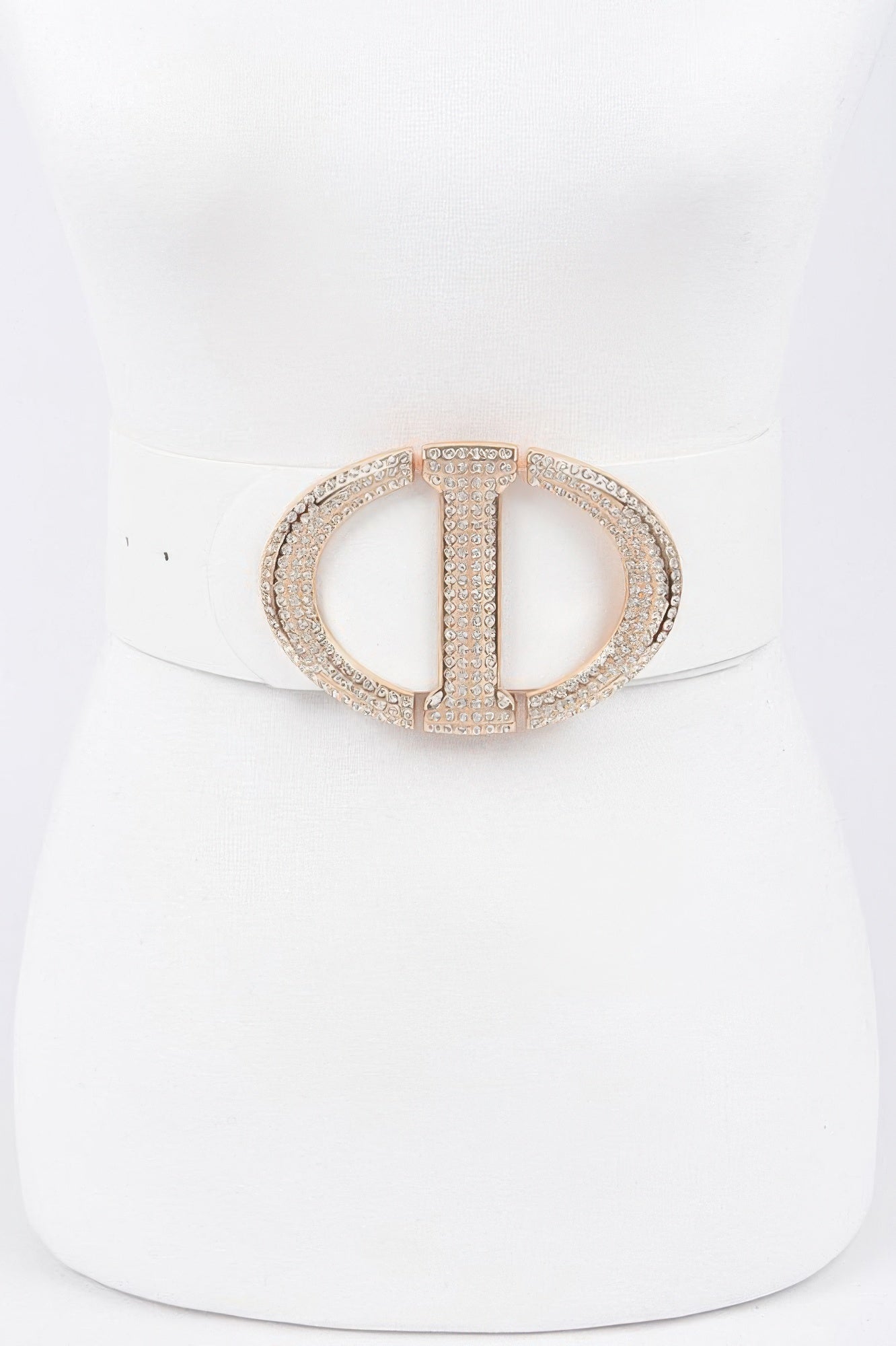 Rhinestone Buckle Plus Size Waist Belt