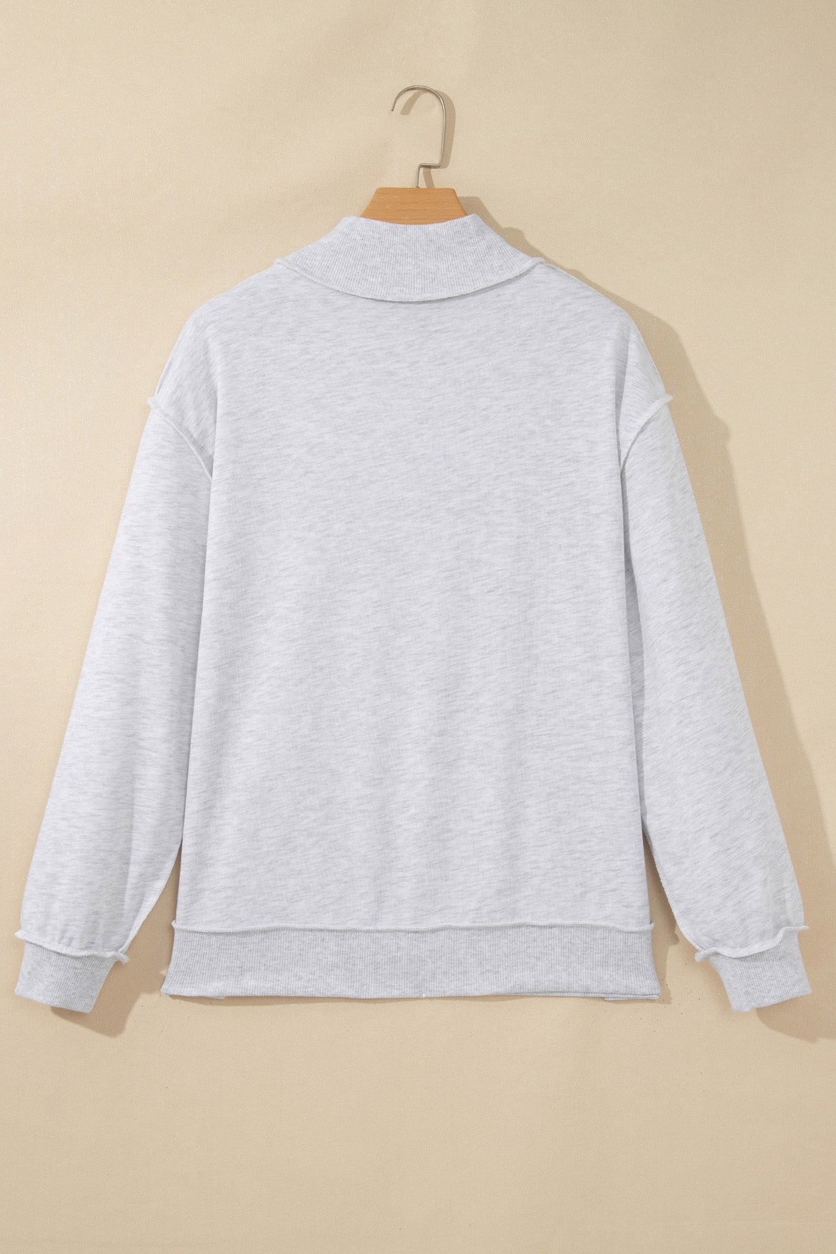 Gray Polka Dot FAITH Applique Plus Size Sweatshirt