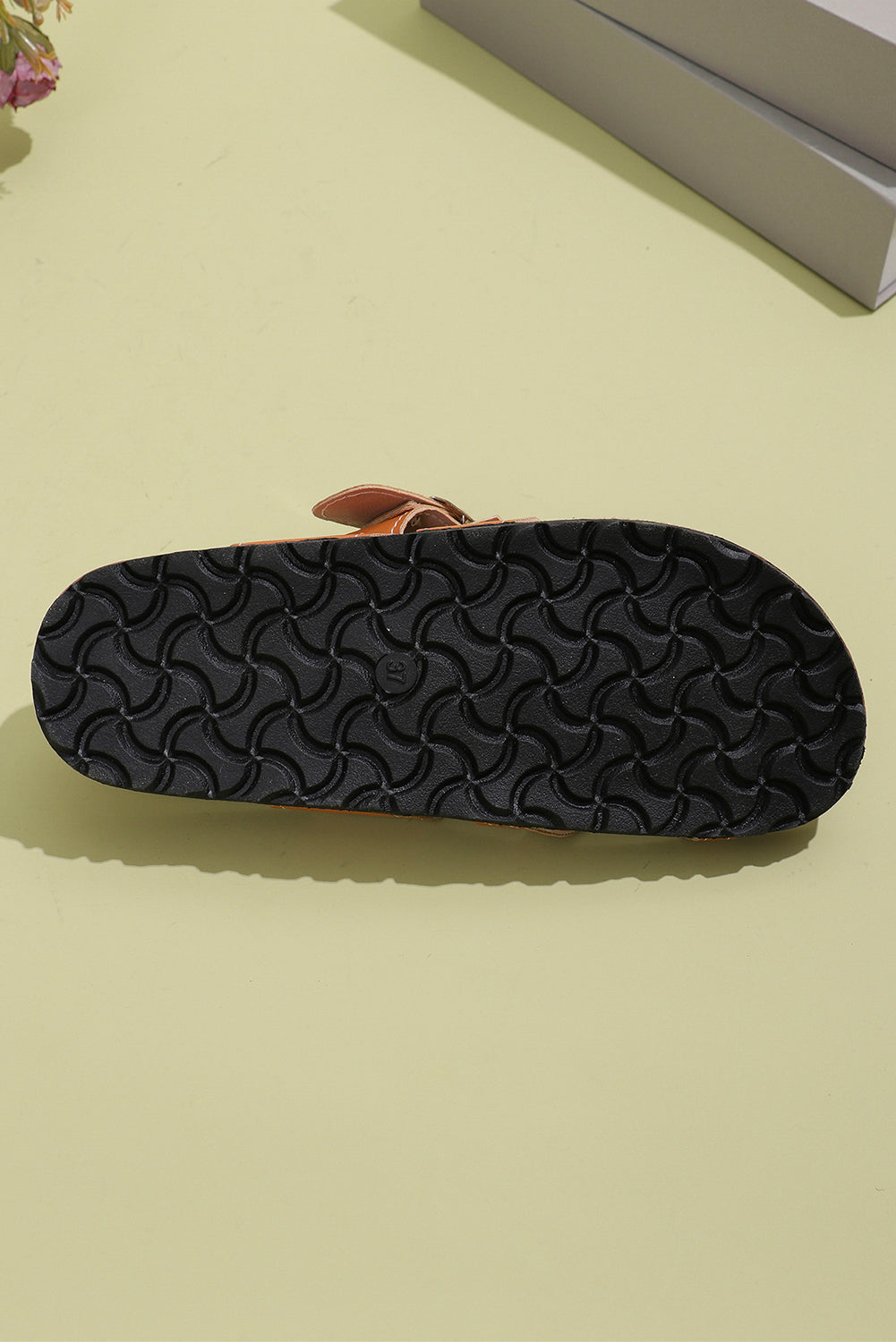 Camel Suede Adjustable Strap Toe Ring Outdoor Sandals