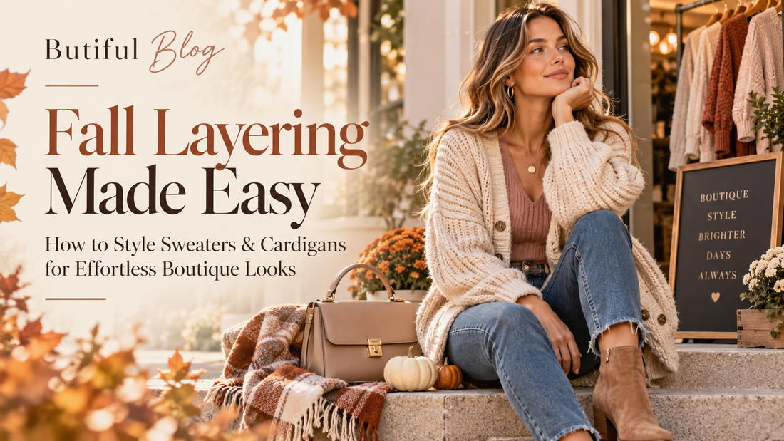 Fall Layering Made Easy: How to Style Sweaters &amp; Cardigans for Effortless Boutique Looks