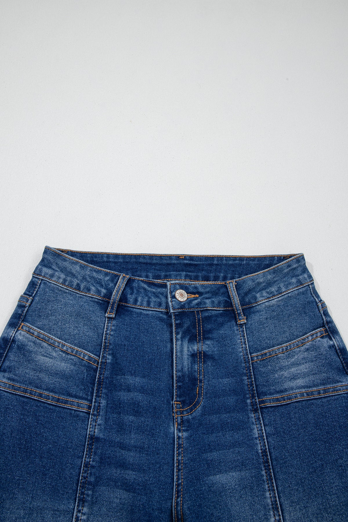 Sky Blue Tailored Seam Shift Jeans