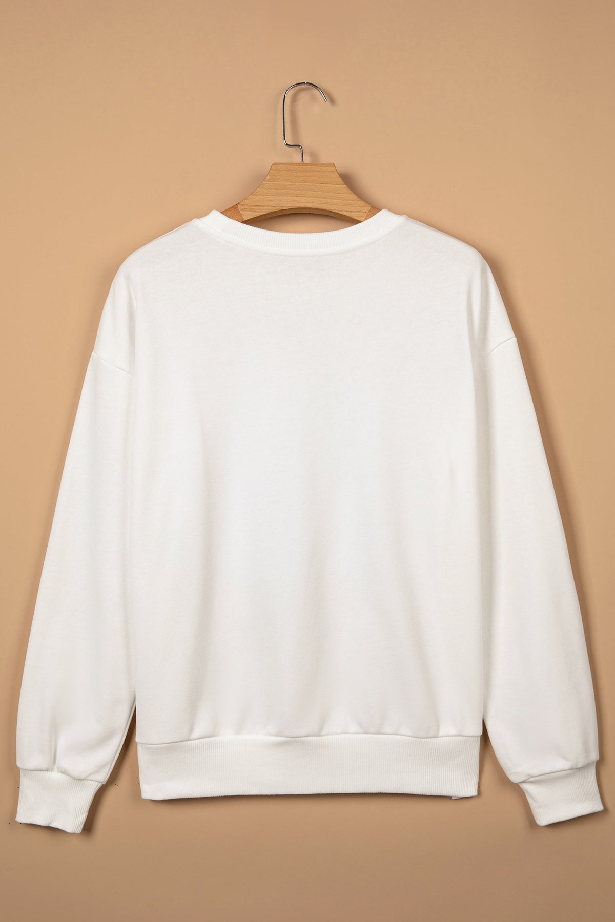 White HOLLY JOLLY Gingham Plus Size Christmas Sweatshirt