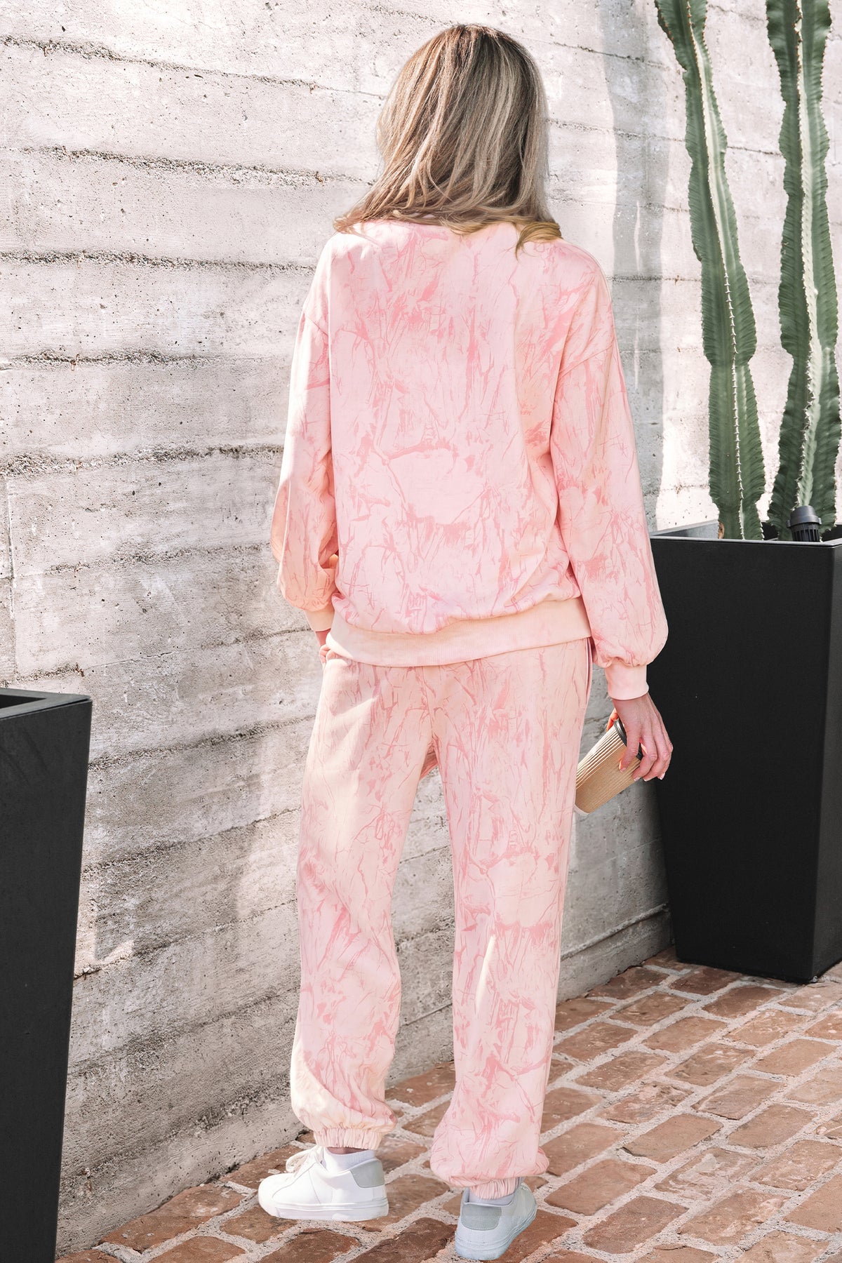 Women's Khaki Camo Print Jogger Pants Set