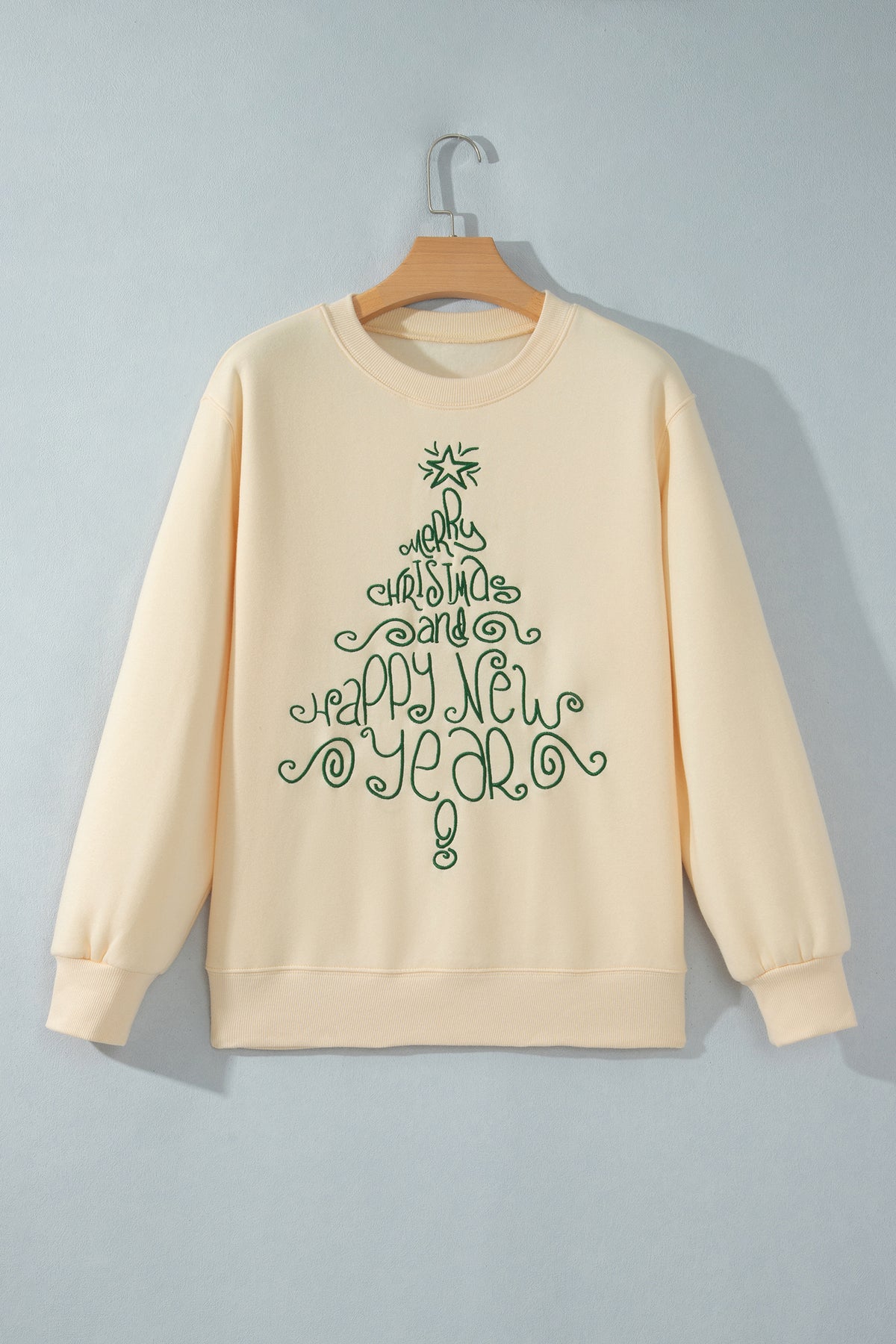 Apricot Merry Christmas and Happy New Year Sweatshirt