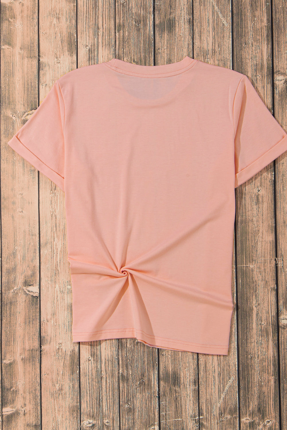 Pink Summer Food Bow Crawfish Printed T-Shirt