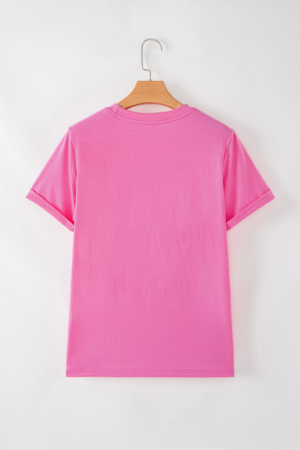 Sachet Pink Sequined Peppermint Pattern Christmas Custom T-Shirt