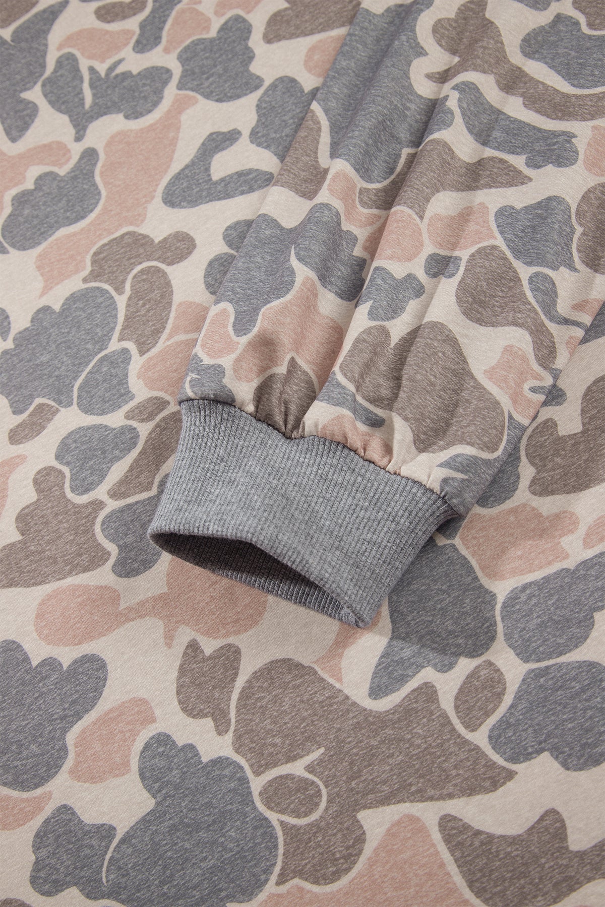Multicolour Camouflage Long-Sleeve Round-Neck Two-Piece Plus Size Set
