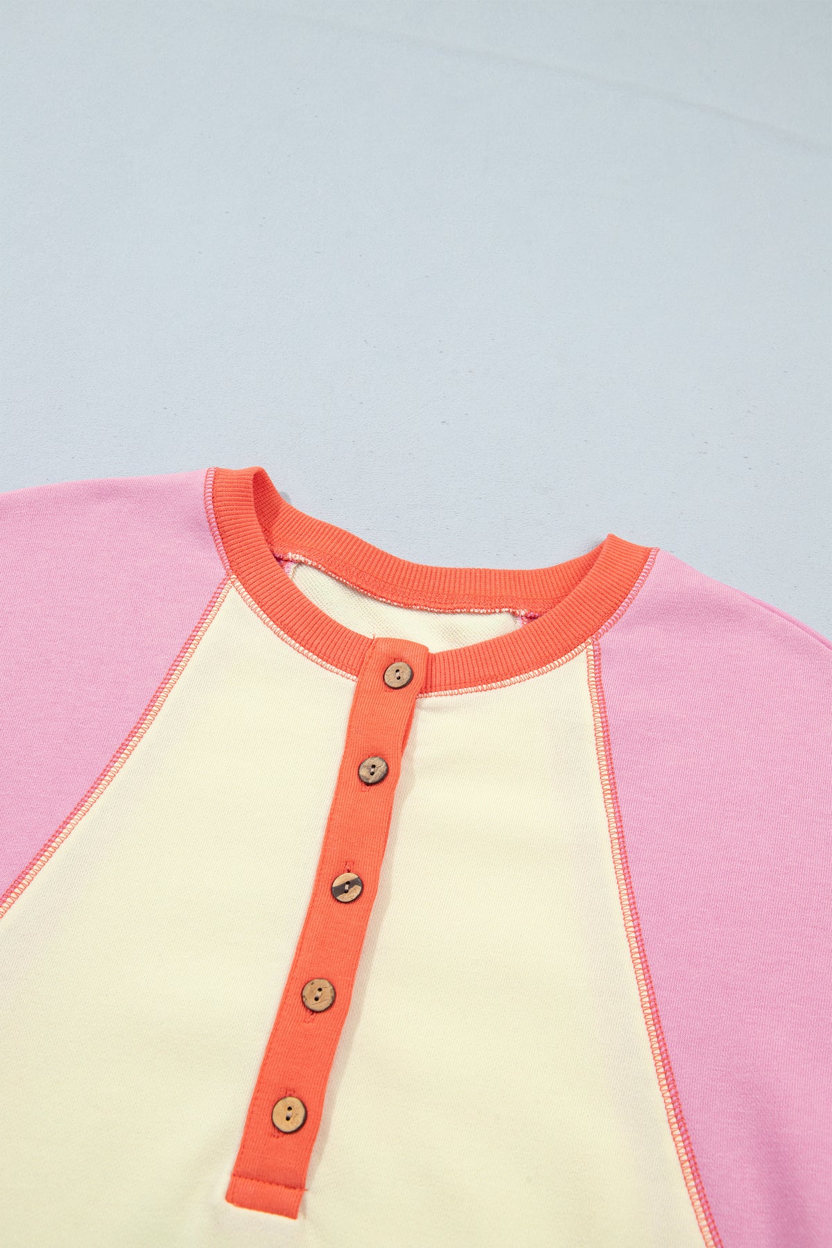 Multicolour Exposed Seam Colorblock Patchwork Top