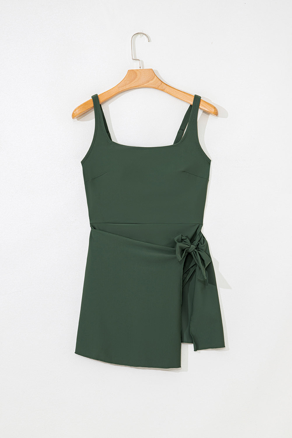 Mist Green Tie-Waist Swim Dress