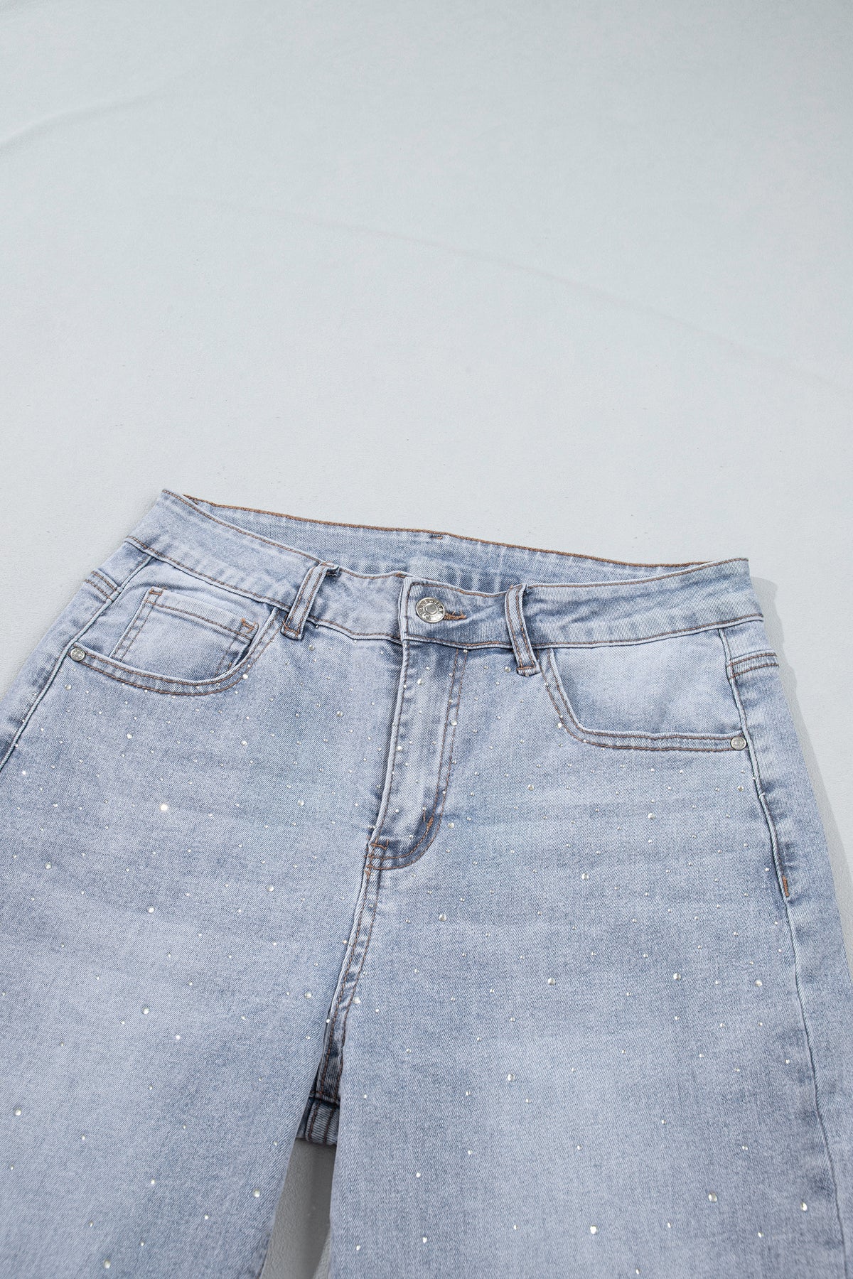 Beau Blue Sparkle Western Casual Shift Jeans