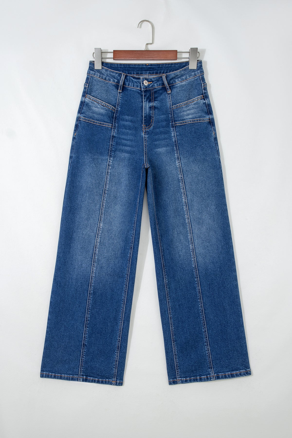 Sky Blue Tailored Seam Shift Jeans