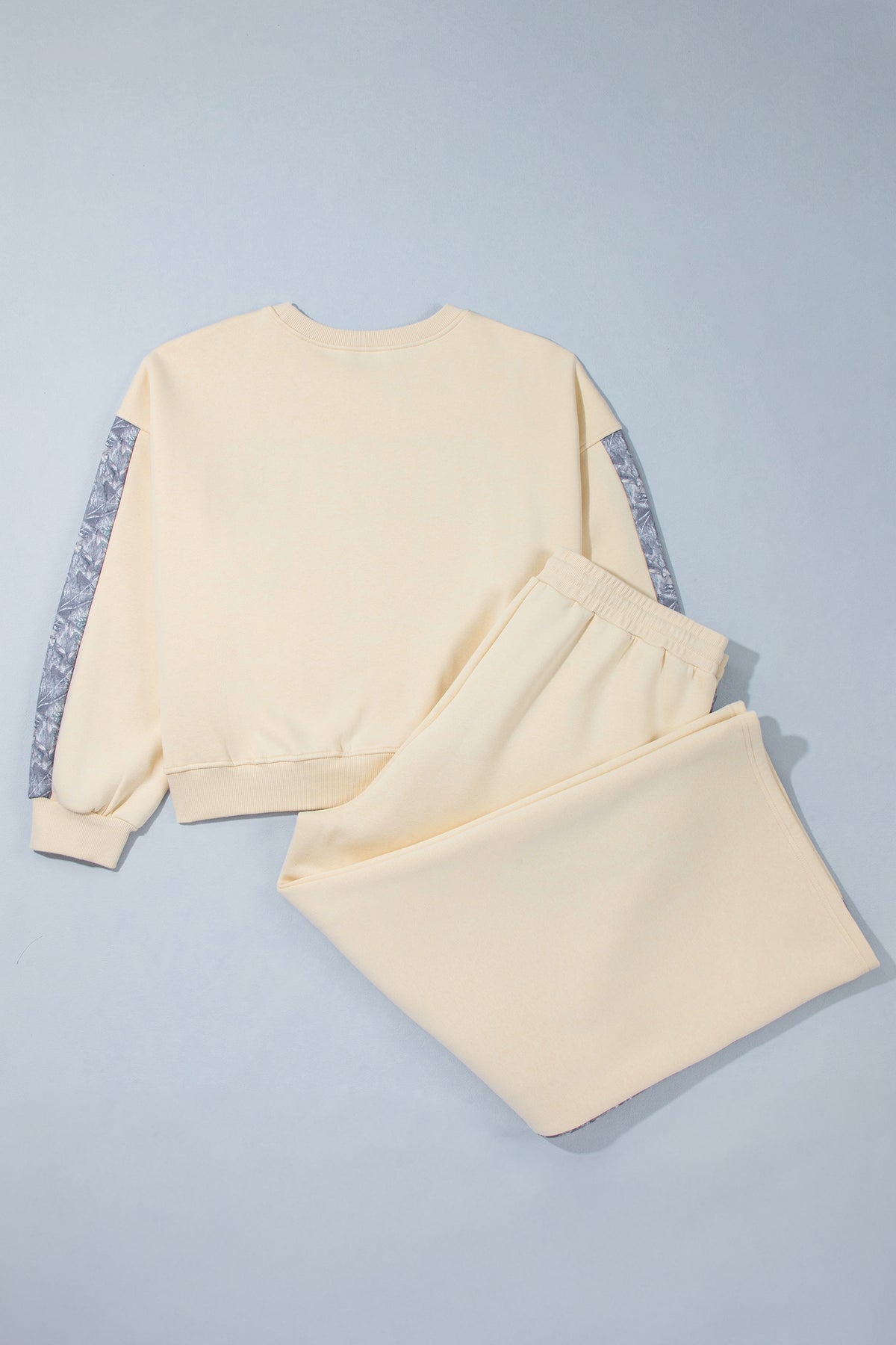Parchment HOWDY Letter Print Color-Block Side Stripe Long-Sleeve Plus Size Set