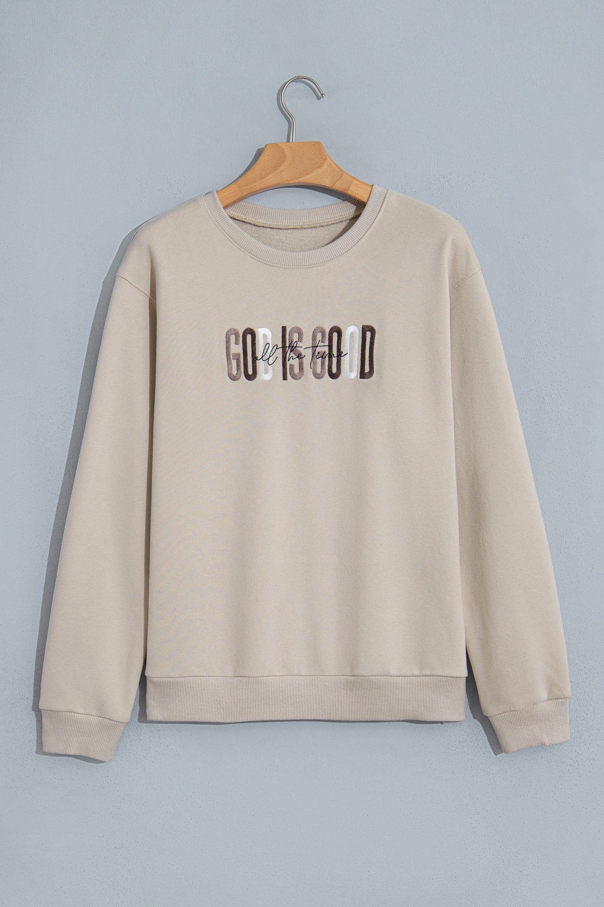 Jet Stream GOD IS GOOD Western Embroidered Sweatshirt