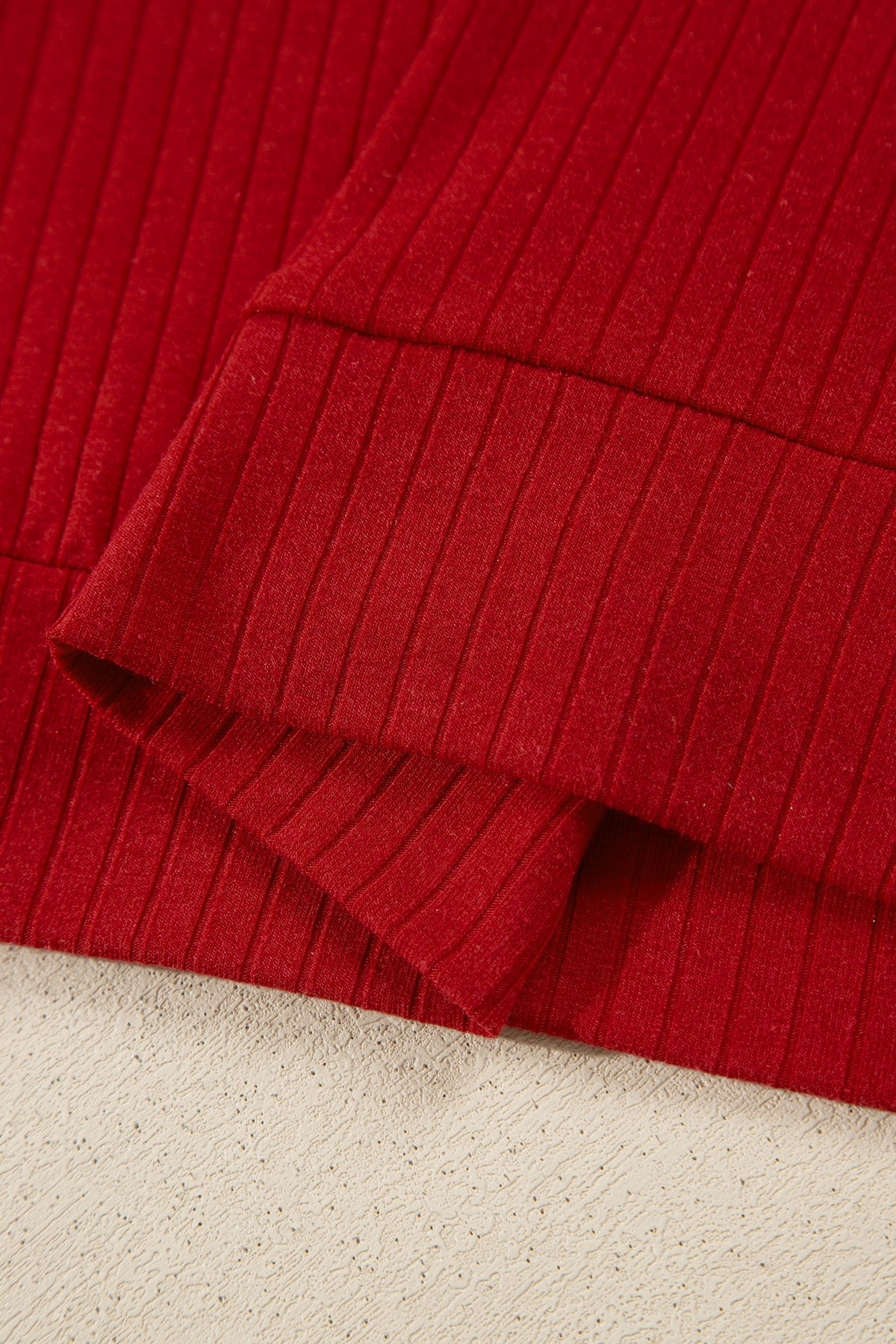 Red Dahlia Striped Tie Collar Long Sleeve Top