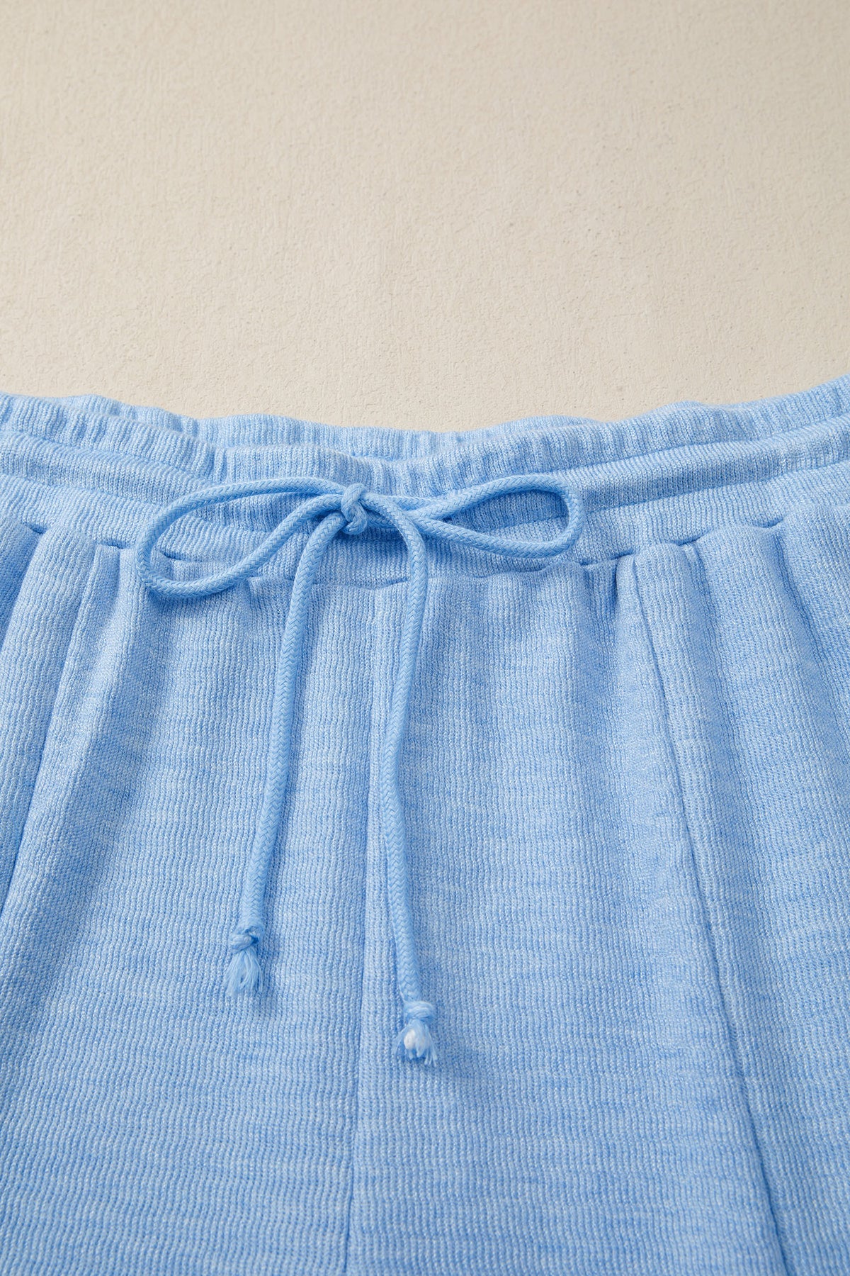 Women's Beau Blue Cap Sleeve Matching Top and Jogger Pants Set