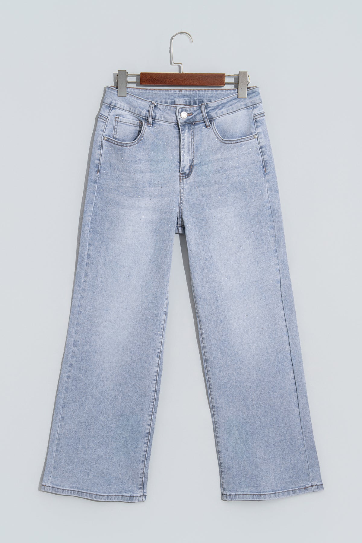 Beau Blue Sparkle Western Casual Shift Jeans