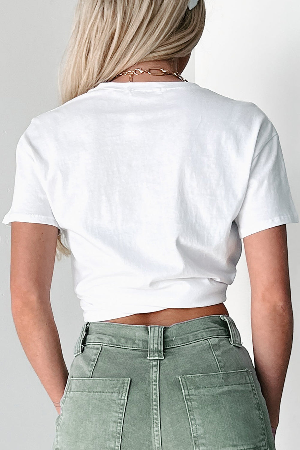 White LUCKY Printed Round Neck St Patricks T-Shirt