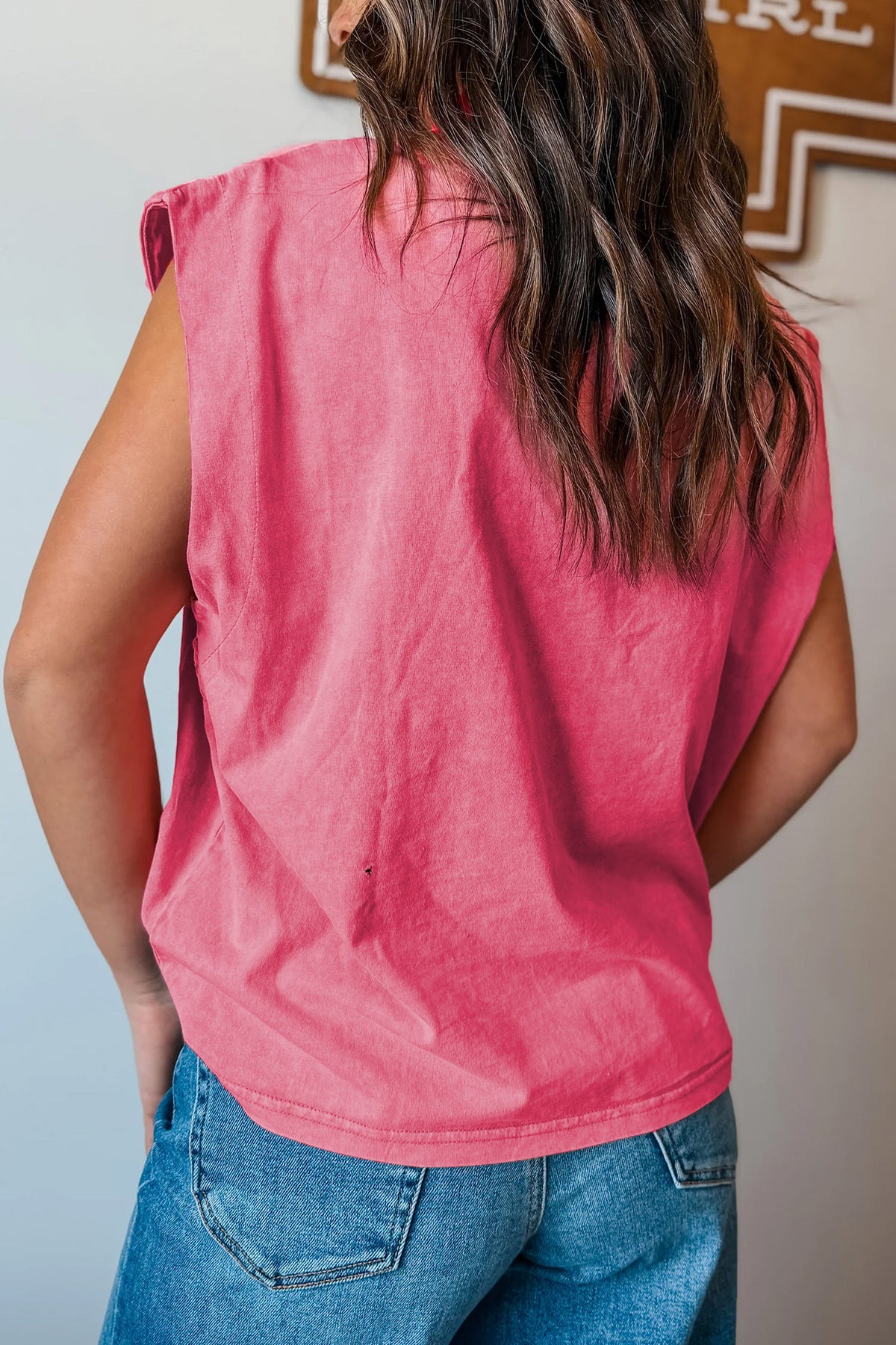 Bonbon Toner Washed Wild West Whiskey Print Top