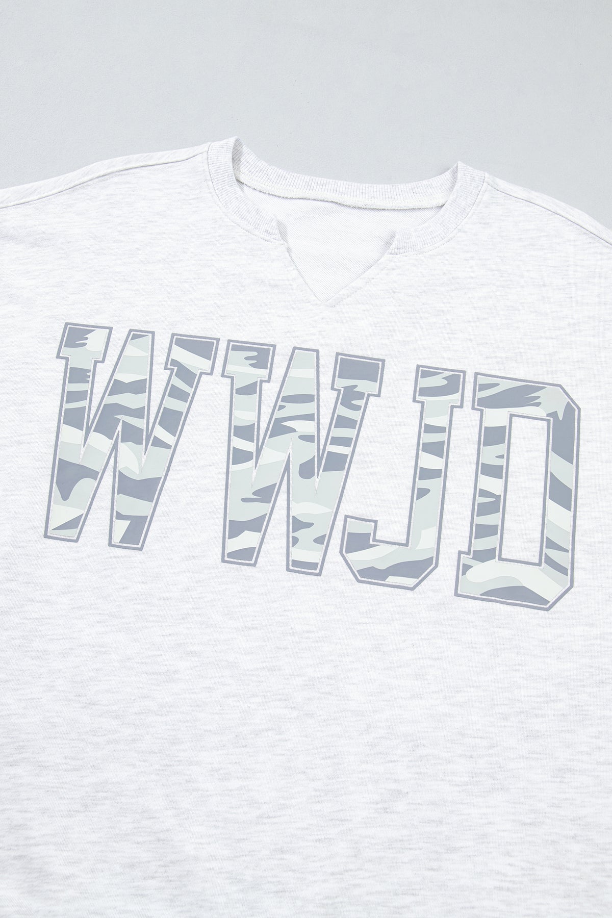 Gray Camo WWJD Top and Skort Set