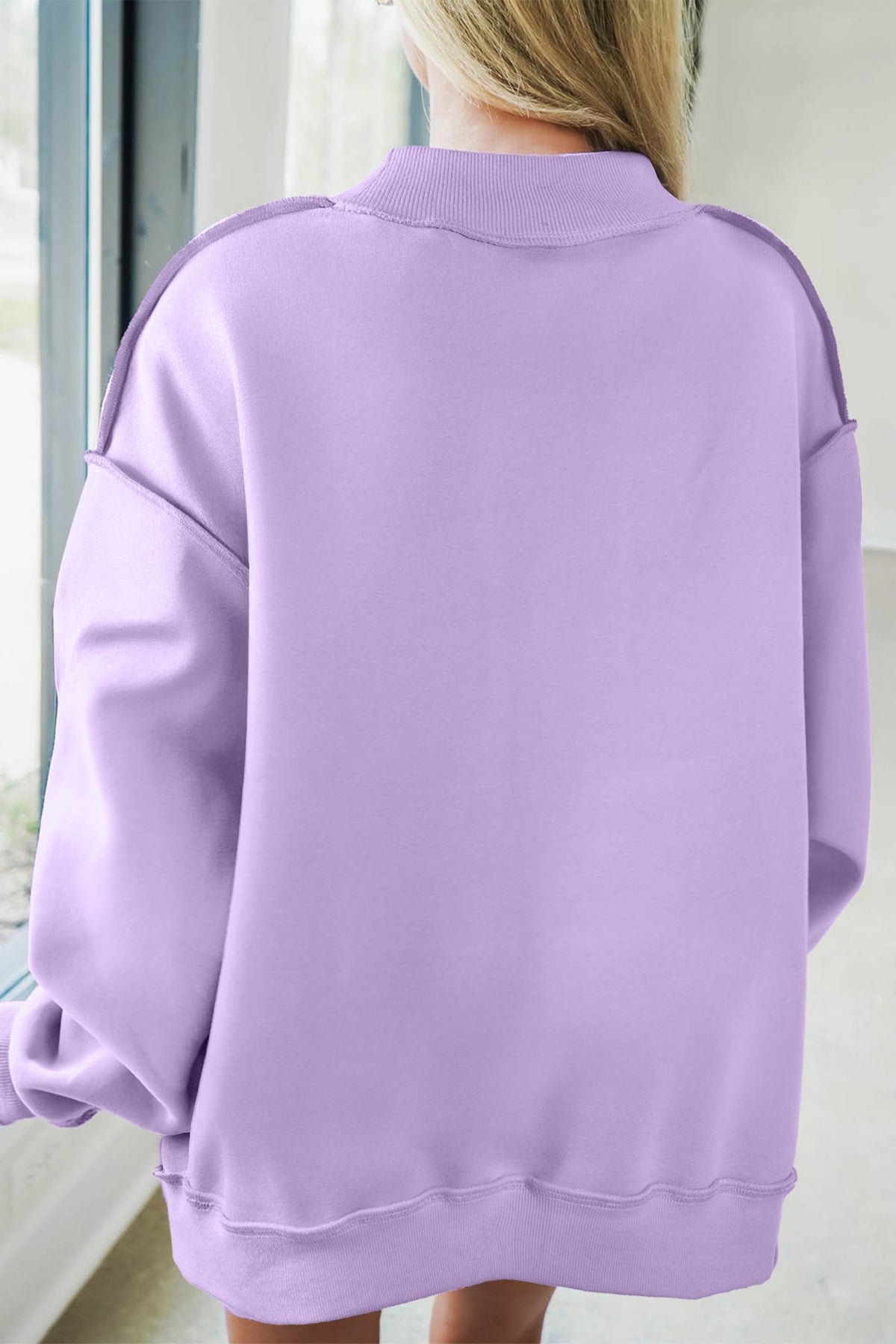 Meadow Mist Green JESUS Letter Patch Graphic Sweatshirt