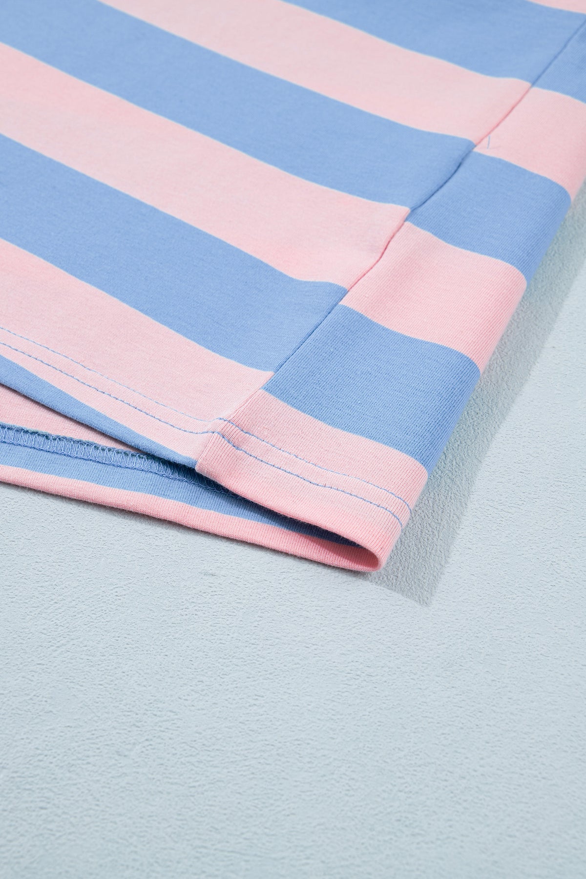Women's Pink Stripe Dolman Tee Skort Athletic Two-Piece Set
