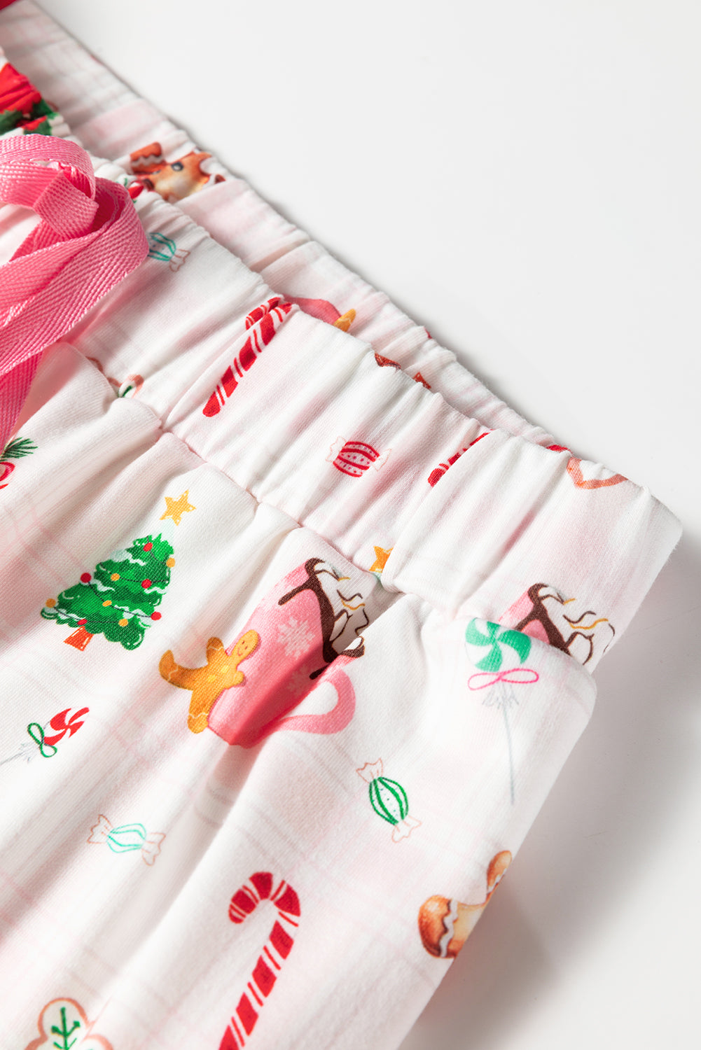White Christmas Spirits Shirt Style Short Pajama Set