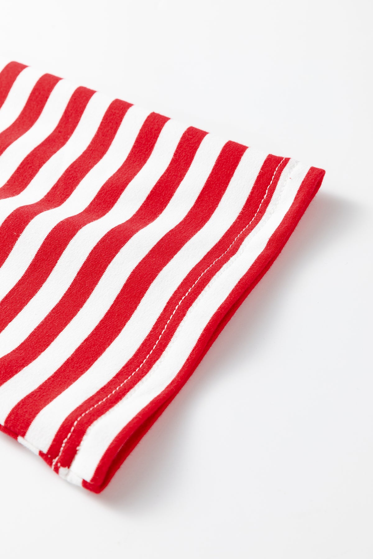 Red Stripe Drop Shoulder Long Sleeve Top Lounge Pants Set