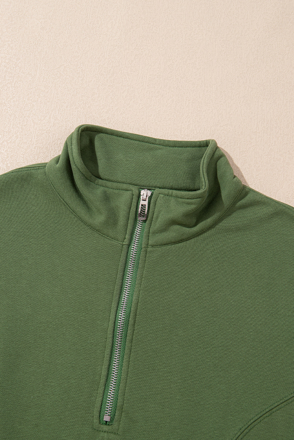 Women's Vineyard Green Half Zip up Pullover Active Top & Joggers Set