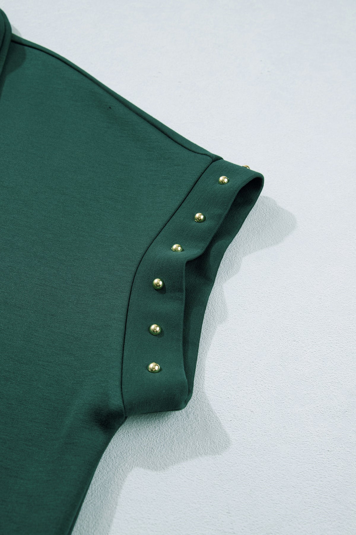 Evergreen Plus Size Glow Studded Zip up T-Shirt Dress with Pockets