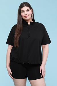 Plus Size French Terry Pullover Sweatshirt - PLUS SIZE BASICS & ACTIVEWEAR