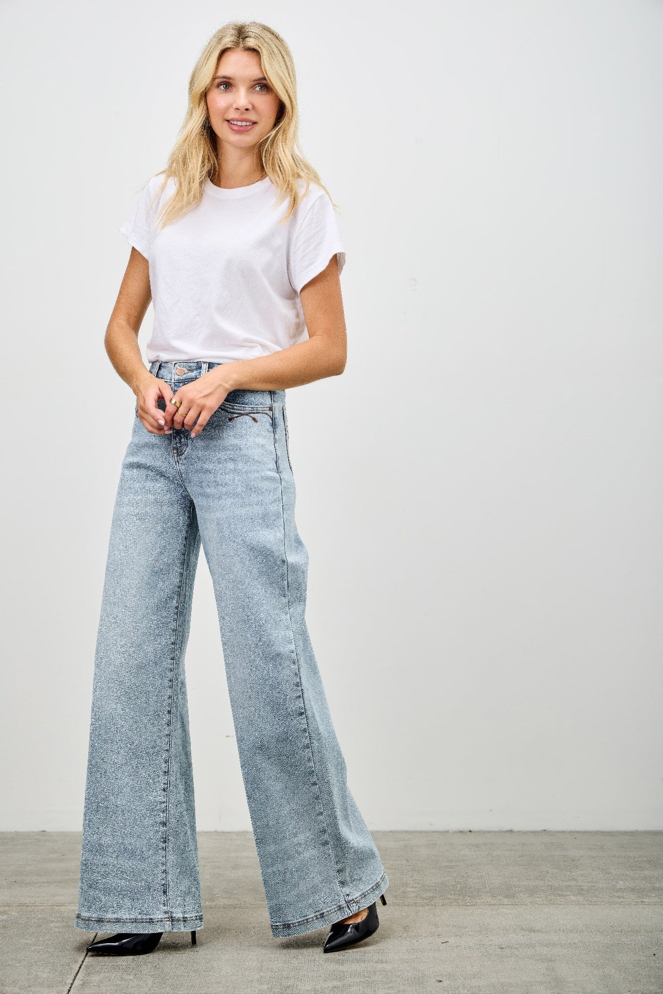 High Rise Wide Leg