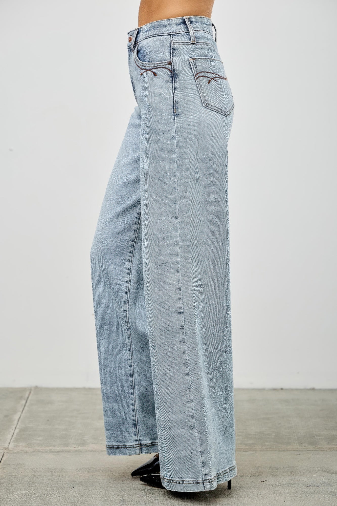 High Rise Wide Leg