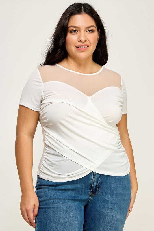 Mesh Wrap Top