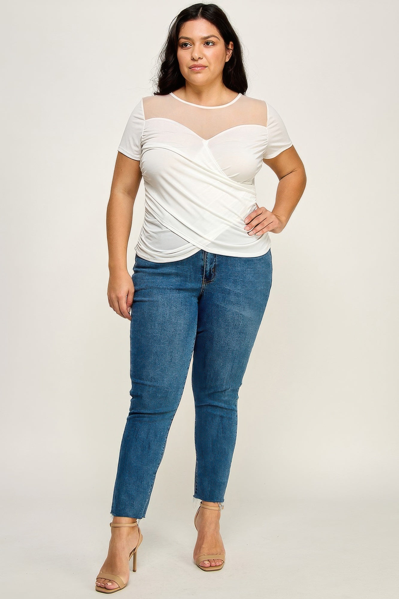 Mesh Wrap Top