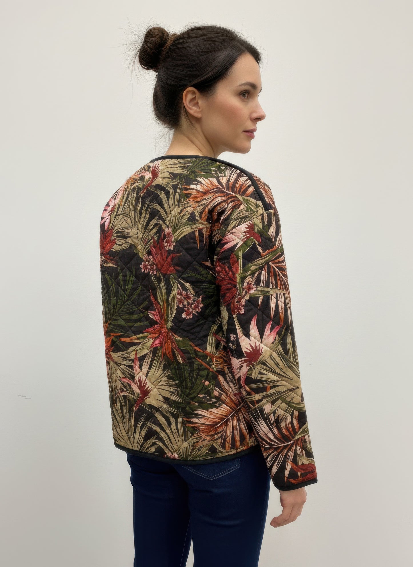 Onque Casual Printed Reversible Jacket