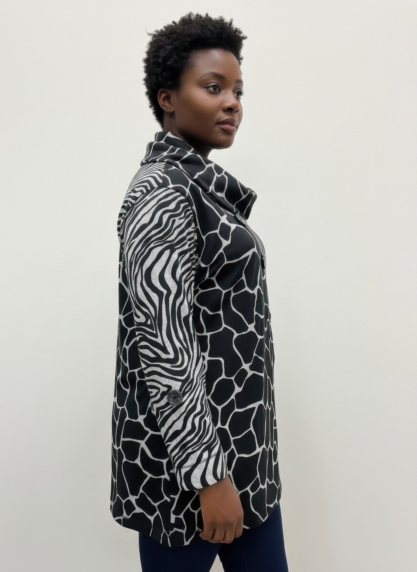 Thomas&olivia Printed Plus Size Blouse