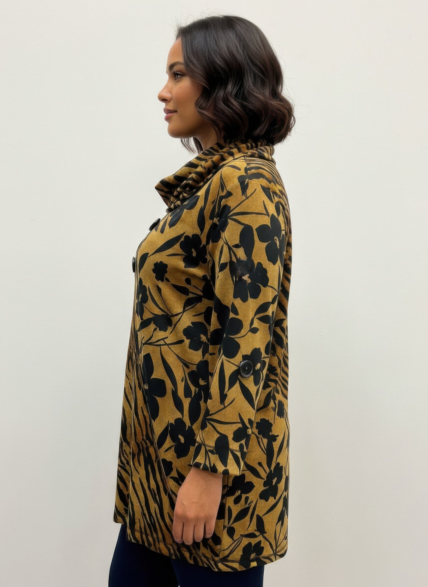 Thomas&olivia Printed Plus Size Blouse