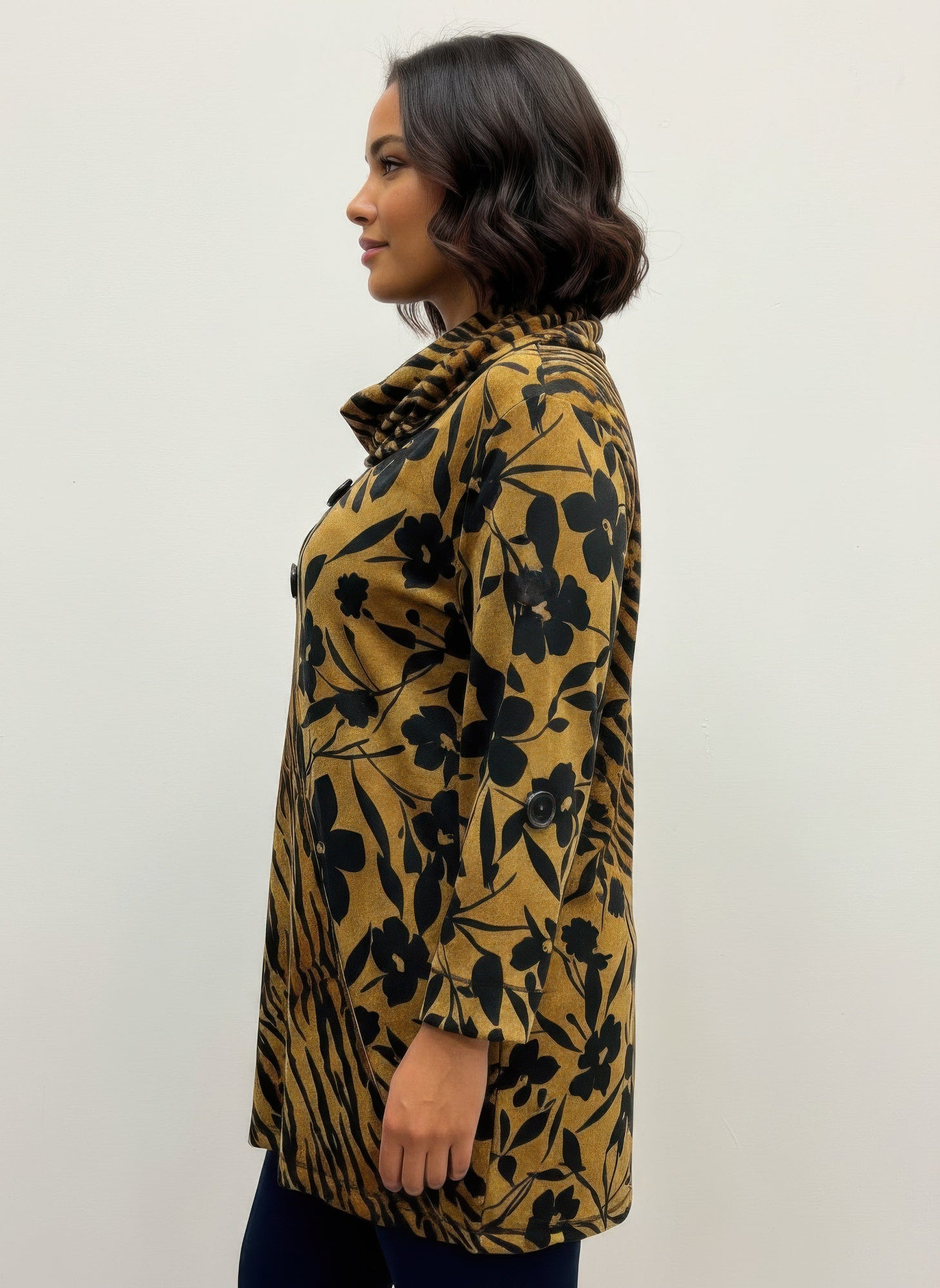 Thomas&olivia Printed Plus Size Blouse