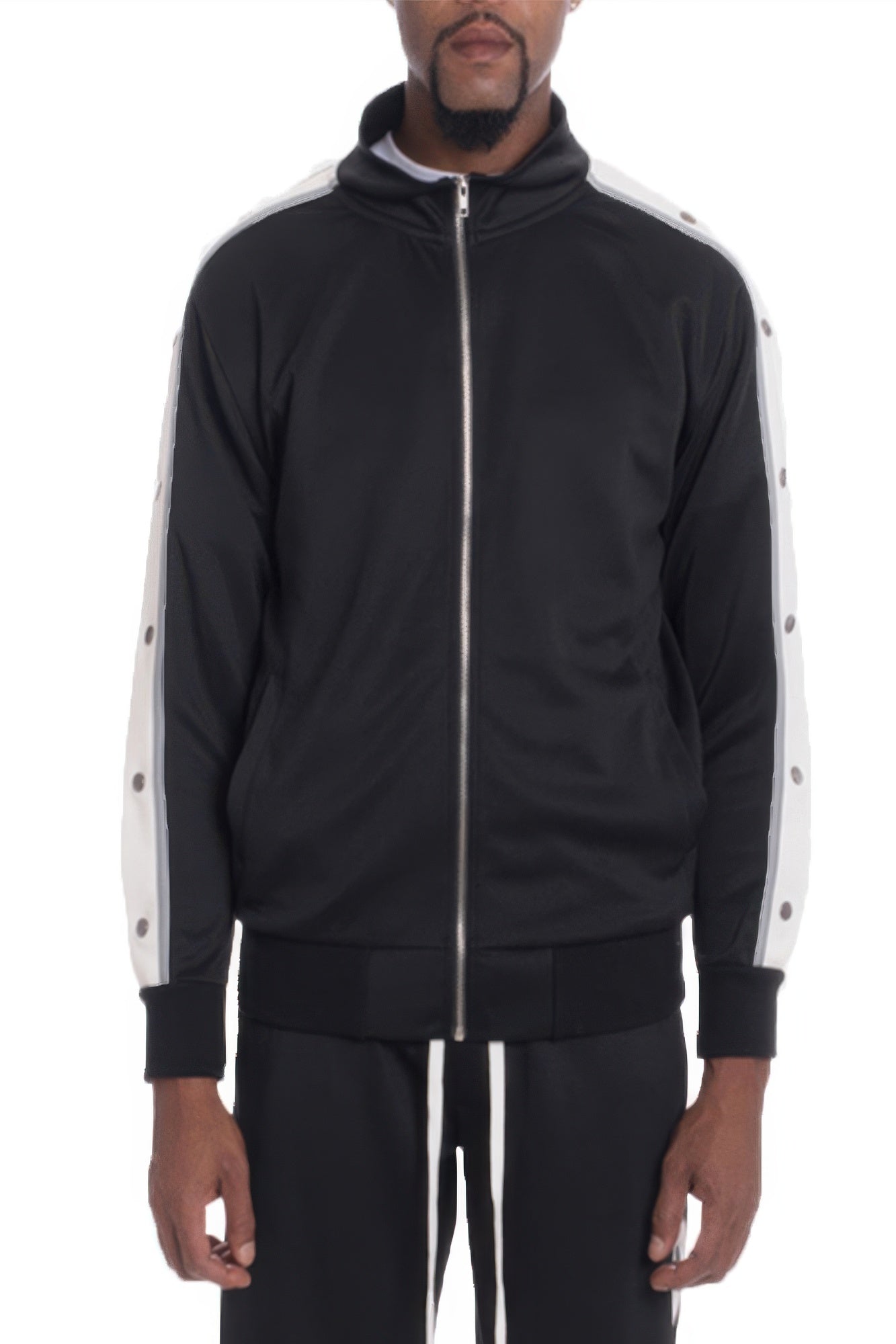 Snap Button Track Jacket - MENS BASIC & ACTIVEWEAR