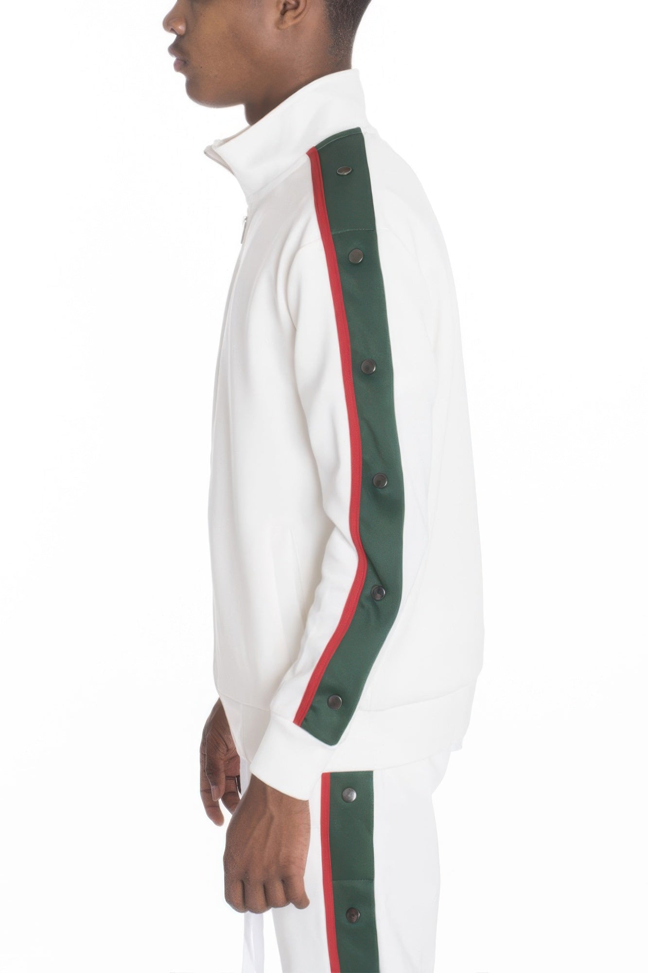 Snap Button Track Jacket - MENS BASIC & ACTIVEWEAR