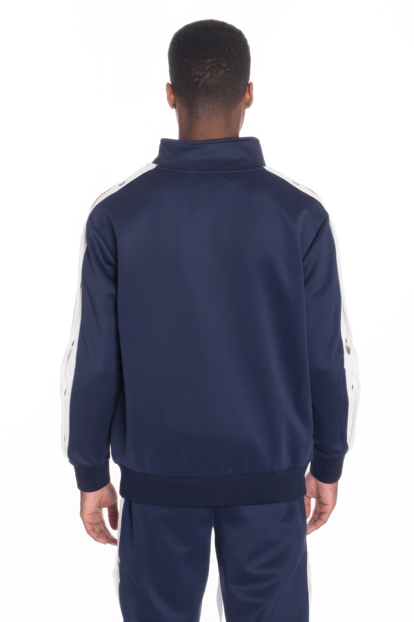 Snap Button Track Jacket - MENS BASIC & ACTIVEWEAR